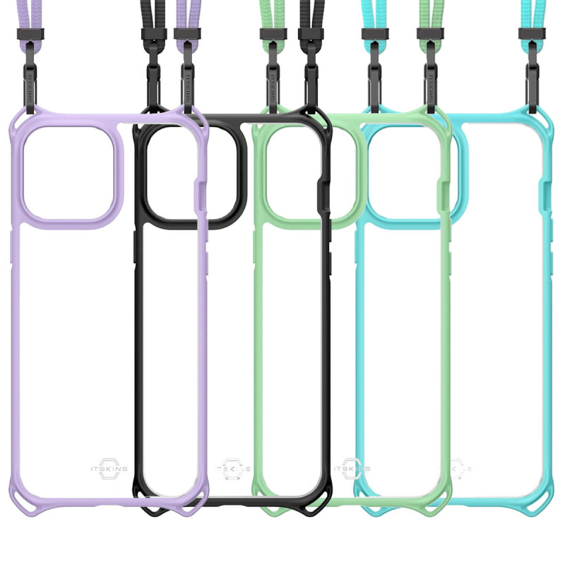 Itskins - iPhone 13 Mini Coque cordon HYBRID SLING Coloris