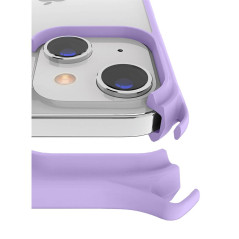 Itskins - iPhone 13 Mini Coque cordon HYBRID SLING Violet Bords antichoc