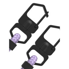 Itskins - iPhone 13 Mini Coque cordon HYBRID SLING Violet Boucles