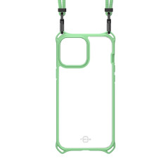 Itskins - iPhone 13 Mini Coque cordon HYBRID SLING Vert