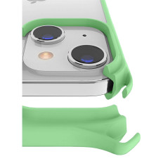 Itskins - iPhone 13 Mini Coque cordon HYBRID SLING Vert Bords
