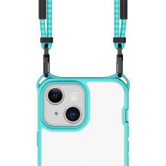 Itskins - iPhone 13 Mini Coque cordon HYBRID SLING Bleu pic2