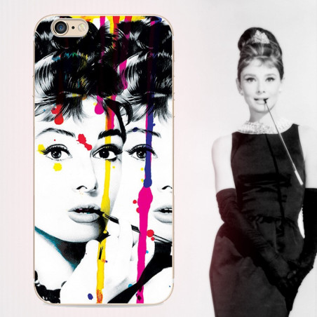 Coque silicone gel AUDREY HEPBURN Apple iPhone 6/6S