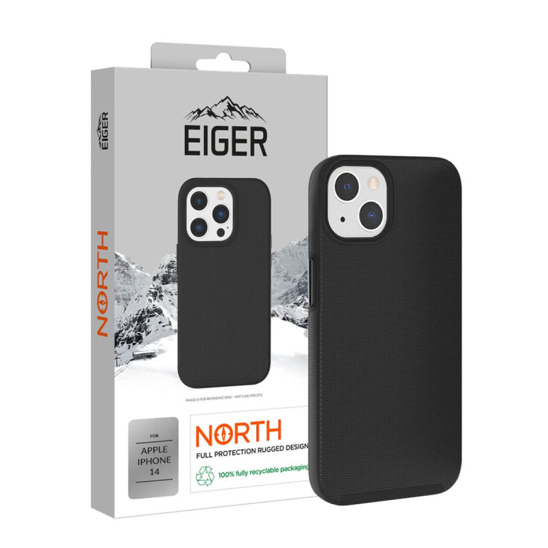 Eiger - iPhone 14 Coque rigide NORTH Case Noir