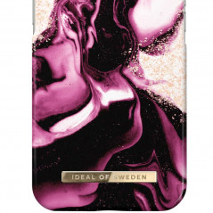 iDeal of Sweden - iPhone 14 Coque Golden Ruby Marble pic4