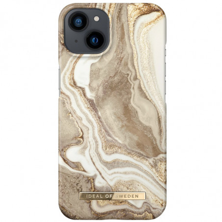 iDeal of Sweden - iPhone 14 Coque Golden Sand Marble