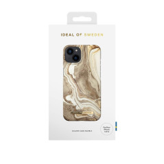 iDeal of Sweden - iPhone 14 Coque Golden Sand Marble pic5