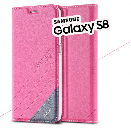 Etui folio Floveme Geometric Series Samsung Galaxy S8 Rose