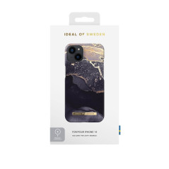 iDeal of Sweden - iPhone 14 Coque MagSafe Golden Twilight Marble pic3