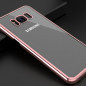 Coque rigide transparente contours métallisés Samsung Galaxy S8 Plus