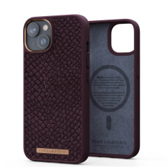 Njord - iPhone 14 Coque Salm.Leather MagSafe Eldur Rust