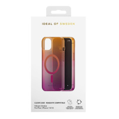 iDeal of Sweden - iPhone 14 Coque Clear Case MagSafe Vibrant Ombre pic3