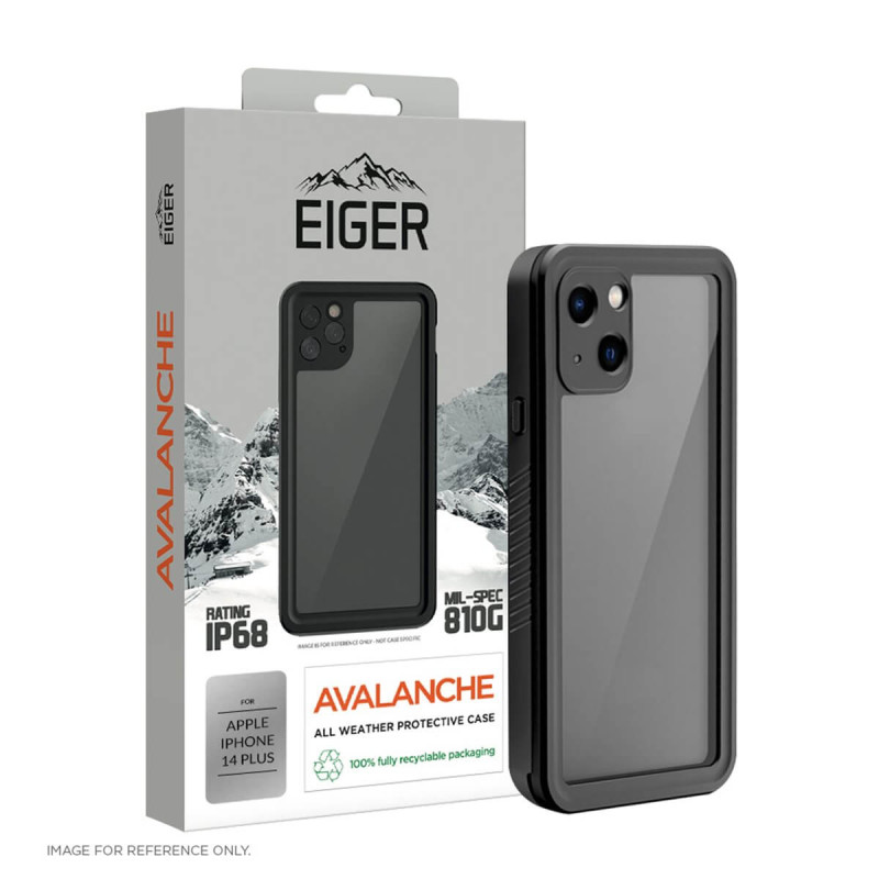Eiger - iPhone 14 Plus Coque rigide AVALANCHE Noir Eiger - iPhone 14 Plus Coque rigide AVALANCHE Noir