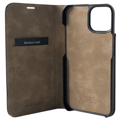 Mike Galeli -  iPhone 14 Plus Etui cuir MARC Noir pic3