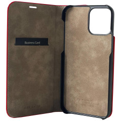 Mike Galeli -  iPhone 14 Plus Etui cuir MARC Rouge pic2