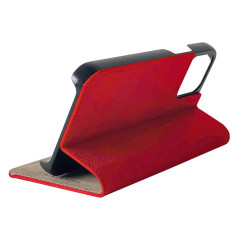 Mike Galeli -  iPhone 14 Plus Etui cuir MARC Rouge pic3