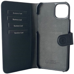 Mike Galeli -  iPhone 14 Plus Etui cuir 2in1 JOSS Black