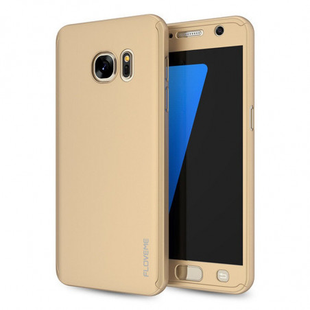 Coque FLOVEME 360° Protection Samsung Galaxy S7 Or