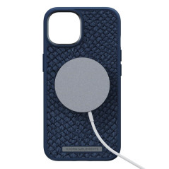 Njord - iPhone 14 Plus Coque Salm.Leather MagSafe VATN