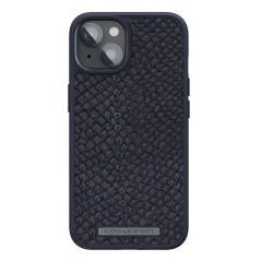 Njord - iPhone 14 Plus Coque Salm.Leather MagSafe Noir