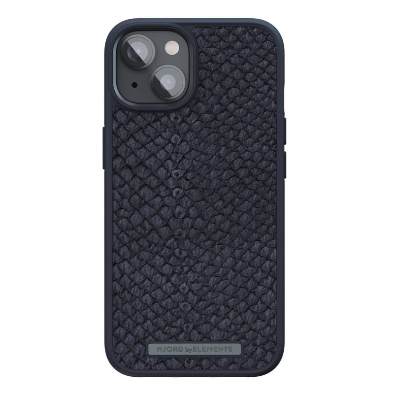 Njord - iPhone 14 Plus Coque Salm.Leather MagSafe