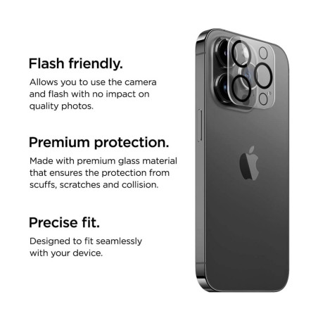 Eiger - iPhone 14 PRO/iPhone 14 PRO MAX Protection camera 3D GLASS