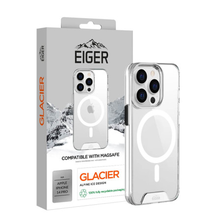 Eiger - iPhone 14 PRO Coque rigide GLACIER MagSafe Clair