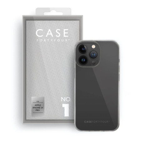 Case FortyFour - iPhone 14 PRO Coque souple No.1 Transparente