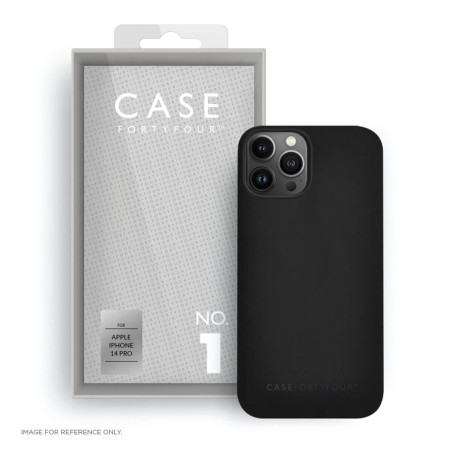 Case FortyFour - iPhone 14 PRO Coque souple No.1 Noir