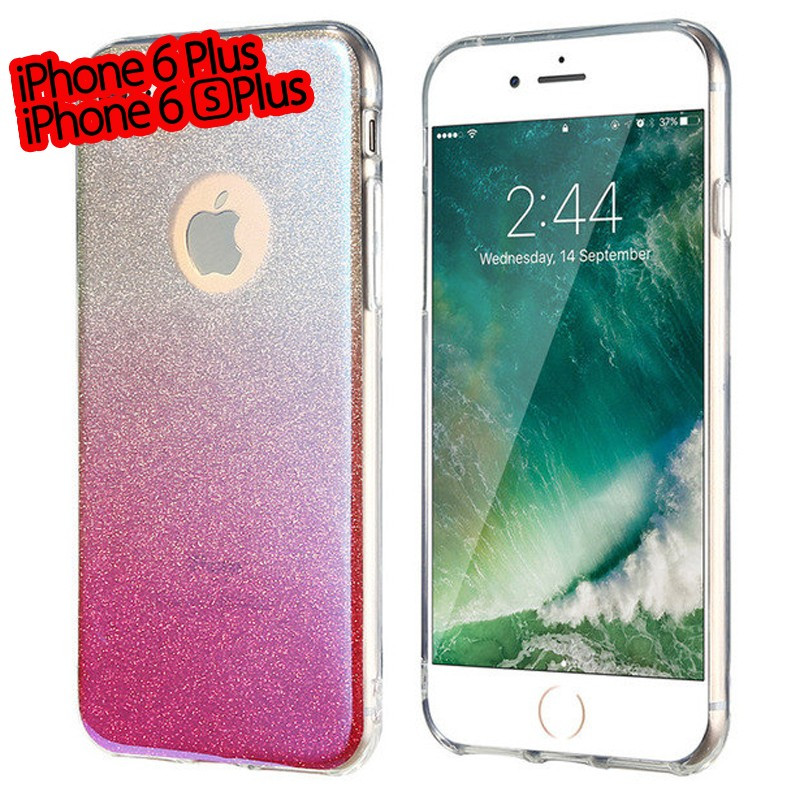 Coque silicone gel ultra pailletée Apple iPhone 6/6S Plus