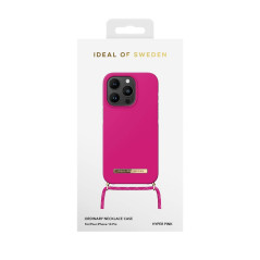 iDeal of Sweden - iPhone 14 PRO Coque Ordinary Necklace Hyper Pink (Rosa)