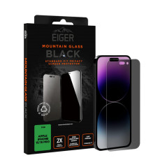 Eiger - iPhone 15/iPhone 15 PRO Protection écran MOUNTAIN GLASS PRIVACY