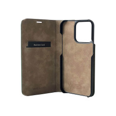 Mike Galeli -  iPhone 14 PRO MAX Etui cuir MARC Grün