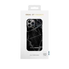 iDeal of Sweden - iPhone 14 PRO MAX Coque Black Thunder Marble pic2