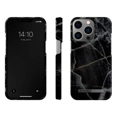 iDeal of Sweden - iPhone 14 PRO MAX Coque MagSafe Black Thunder Marble