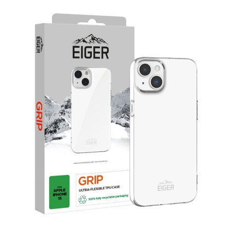 Eiger - iPhone 15 Coque souple GRIP Case Transparente