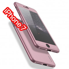 Coque FLOVEME 360° Protection Apple iPhone 7 Or Rose