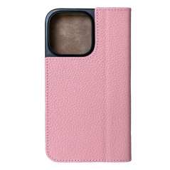 Mike Galeli -  iPhone 15 Plus Etui cuir MARC Pink