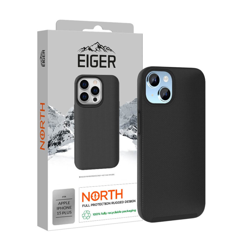 Eiger - iPhone 15 Plus Coque rigide NORTH Case Noir