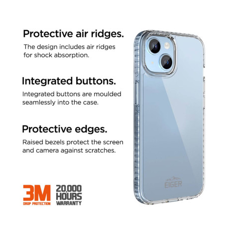 Eiger - iPhone 15 Plus Coque souple ICE GRIP Case Clair