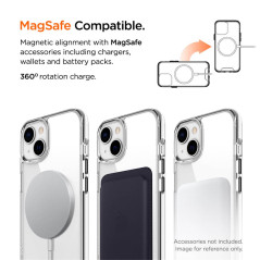 Eiger - iPhone 15 Plus Coque rigide GLACIER MagSafe Transparente