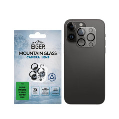 Eiger - iPhone 15 PRO/15 PRO MAX Protection camera 3D GLASS