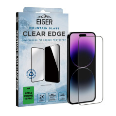 Eiger - iPhone 15 PRO Protection écran MOUNTAIN GLASS CLEAR EDGE