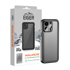 Eiger - iPhone 15 PRO Coque rigide AVALANCHE Noir