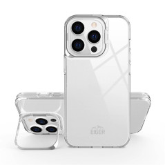 Eiger - iPhone 15 PRO Coque rigide Grip Stand Case Transparente