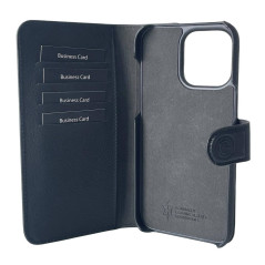 Mike Galeli -  iPhone 15 PRO Etui cuir 2in1 JOSS Black