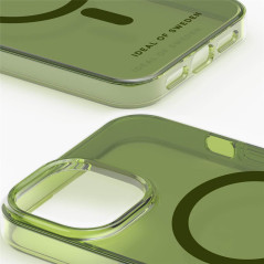 iDeal of Sweden - iPhone 14 Coque Clear Case MagSafe Khaki (Green)