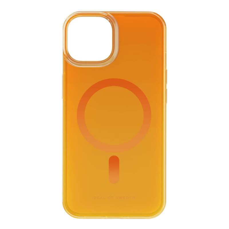iDeal of Sweden - iPhone 14 Coque Clear Case MagSafe Orange Spritz