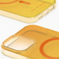 iDeal of Sweden - iPhone 14 Coque Clear Case MagSafe Orange Spritz