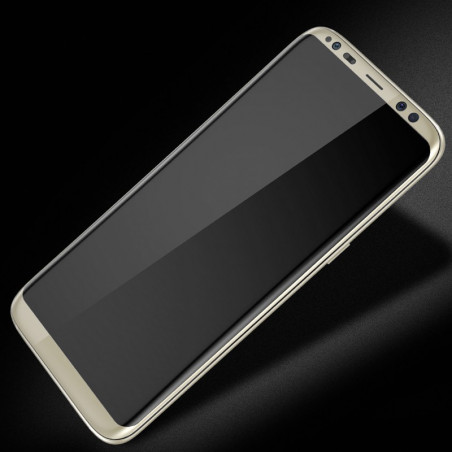 Protection écran verre trempé intégrale avec contour Samsung Galaxy S8 Or